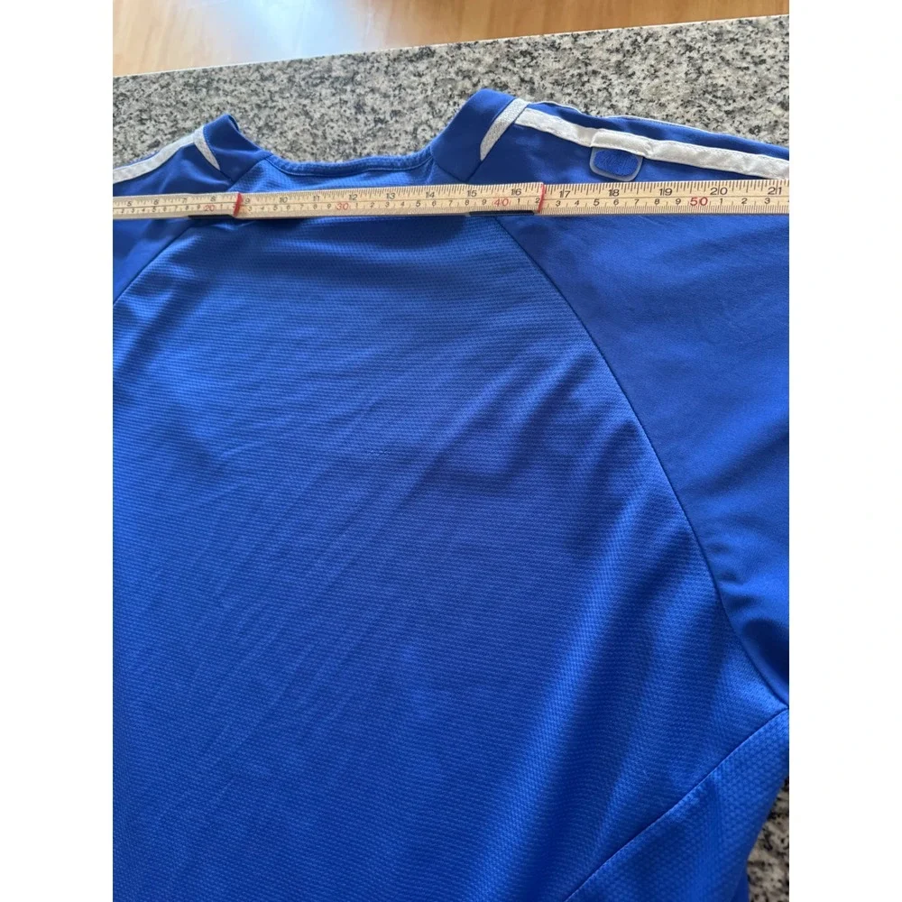 Adidas Soccer Jersey VTG  XL Blue White climacool Lot of 2 Excellent Y2K